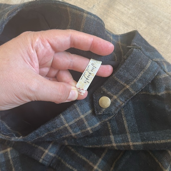 Free People Plaid Asymmetrical Mini Skirt Sz 0 - Picture 5 of 9